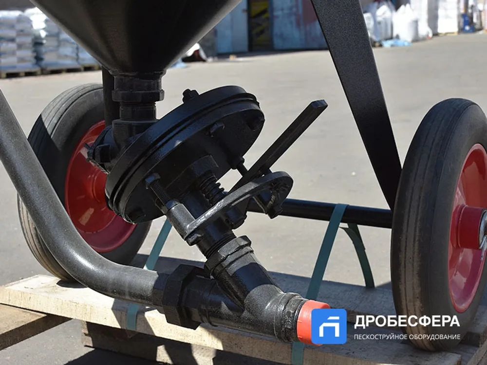 Пескоструйный аппарат PST-PS-250-3 без рукава TWIN с шиберным дозатором