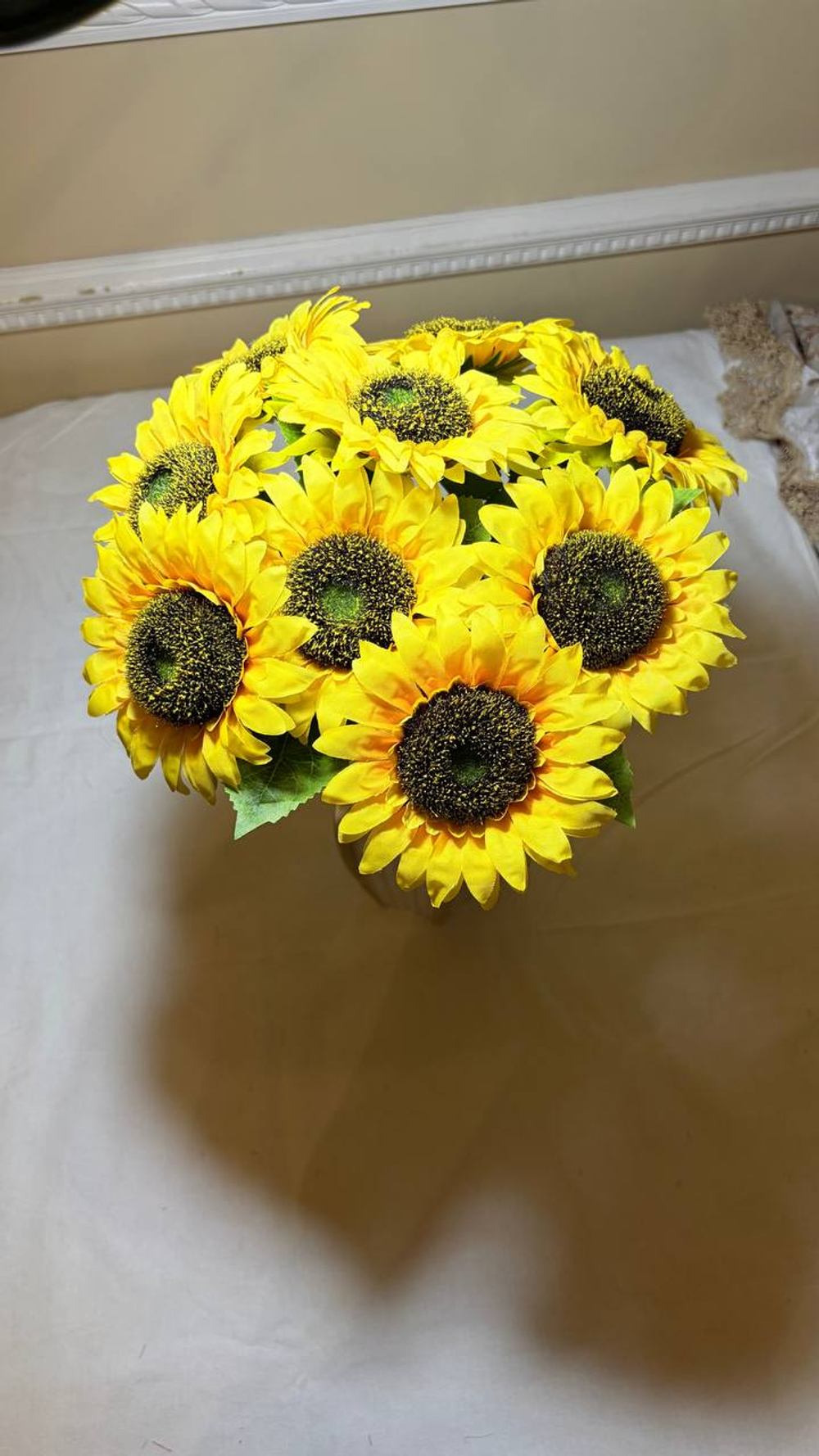 Желтые подсолнухи / Высота 44 см. 9 стебелей 9 бутонов/