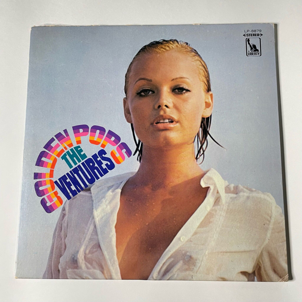 Винтажная виниловая пластинка LP The Ventures Golden Pops (Japan 1969) (No Obi) (Red Wax Vinyl)