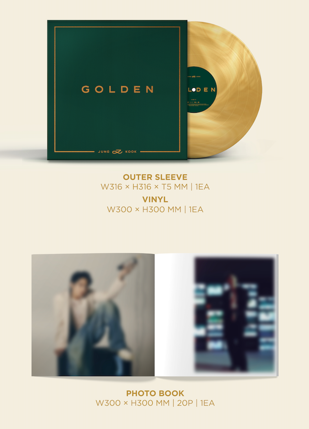 Купить Винил Jung Kook - 'GOLDEN' (Color LP) | Stars Store K-POP