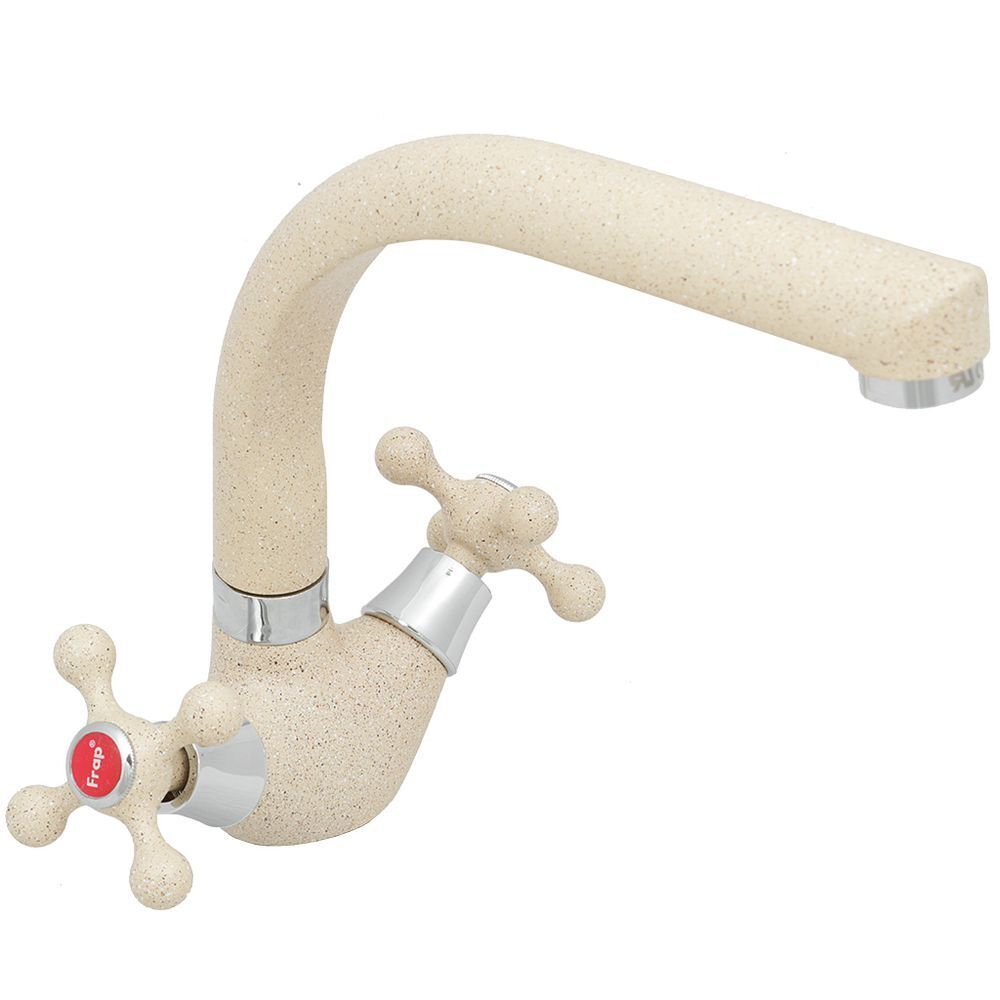 Смеситель для кухни, Frap, с кран-буксой, беж, F5408-21