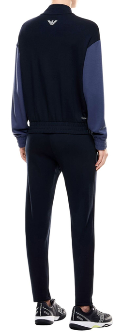 Женский теннисный костюм EA7 Tennis Pro - armani blue/deep cobalt