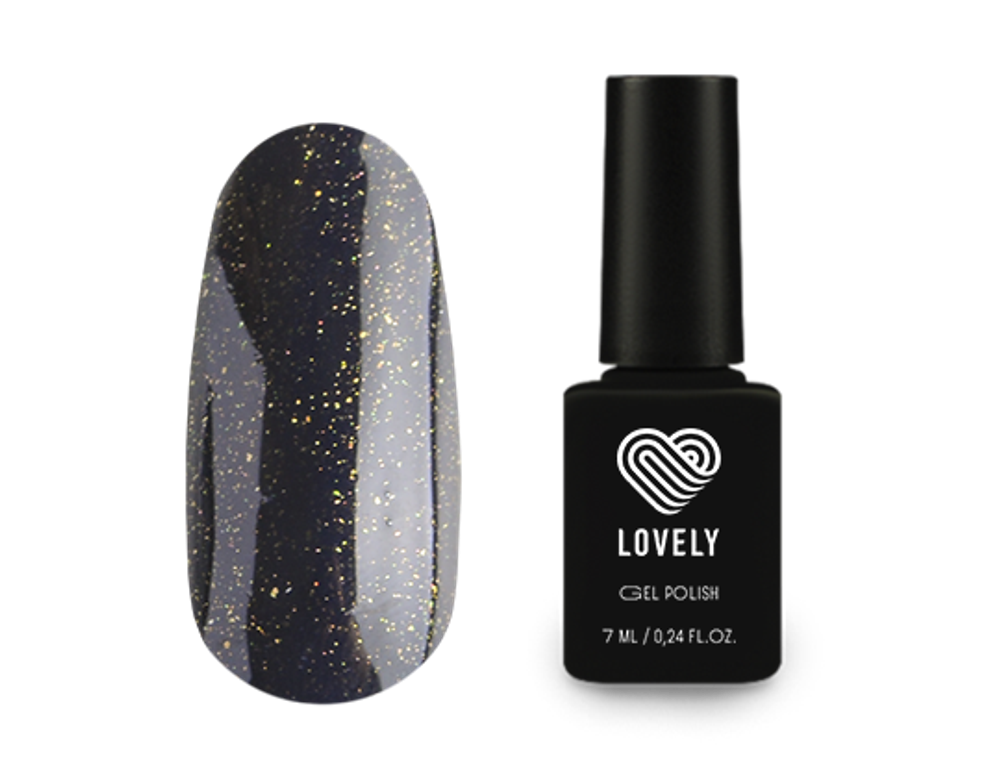 Топ без липкого слоя Lovely Show с радужным шиммером, 7ml*