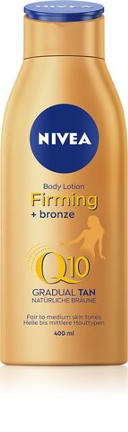 Nivea Q10 Firming + Bronze - тонизирующее молочко с укрепляющим эффектом /   400  ml  / GTIN 2800017859046