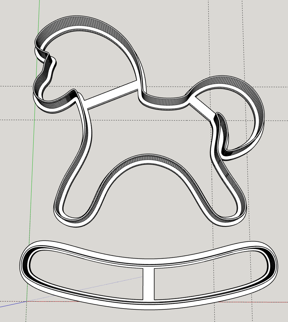 Лошадка качалка 3D №36