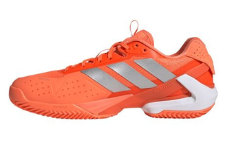 Мужские кроссовки теннисные Adidas Adizero Ubersonic 5 M Clay - lucid orange/silver metallic/core black