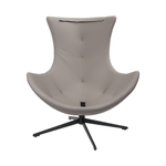 Кресло HUG серый в полоску, экокожа, шенилл