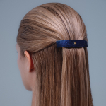 Balmain Hair Couture Заколка-автомат M "Космический сапфир" Limited Edition Acetate Barrette Pour Cheveux Medium Cosmic Sapphi