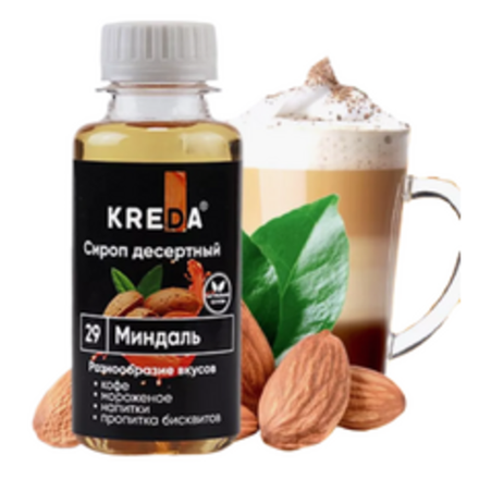 Сироп десертный "KREDA" 29 миндаль 150 гр