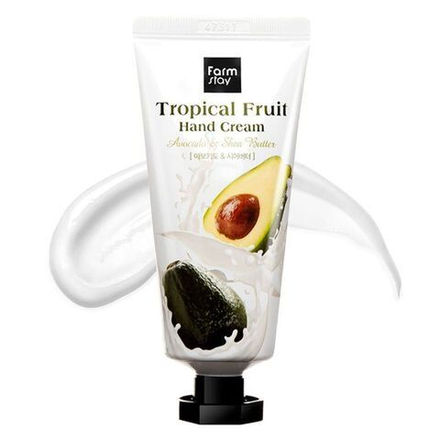 Крем для рук с маслом ши и авокадо FarmStay Tropical Fruit Hand Cream Avocado & Shea Butter 50 мл.