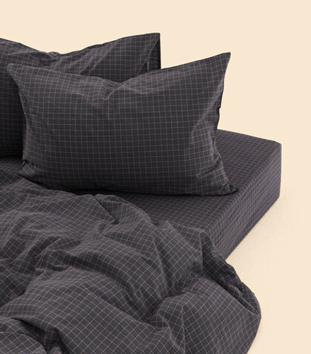 Пододеяльник - Melange Gray Check - 200x200