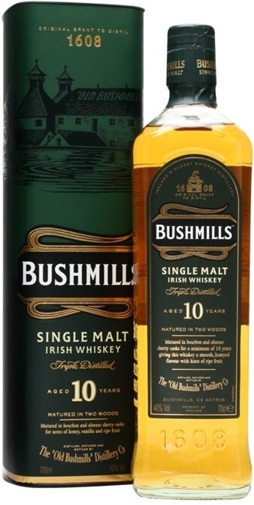 Виски Bushmills Malt 10 Years Old with box, 0.7 л