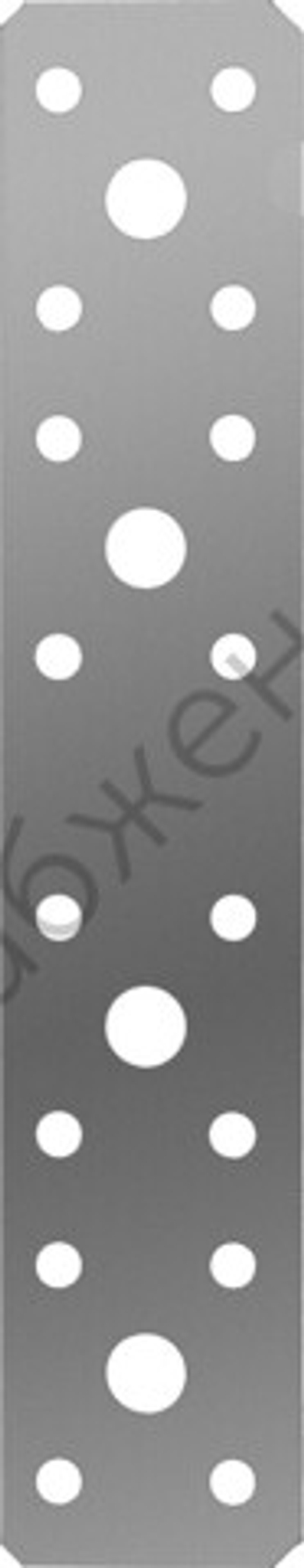 ЗУБР КП-2.0 180х35 х 2 мм, крепежная пластина, цинк (310236-180-35)