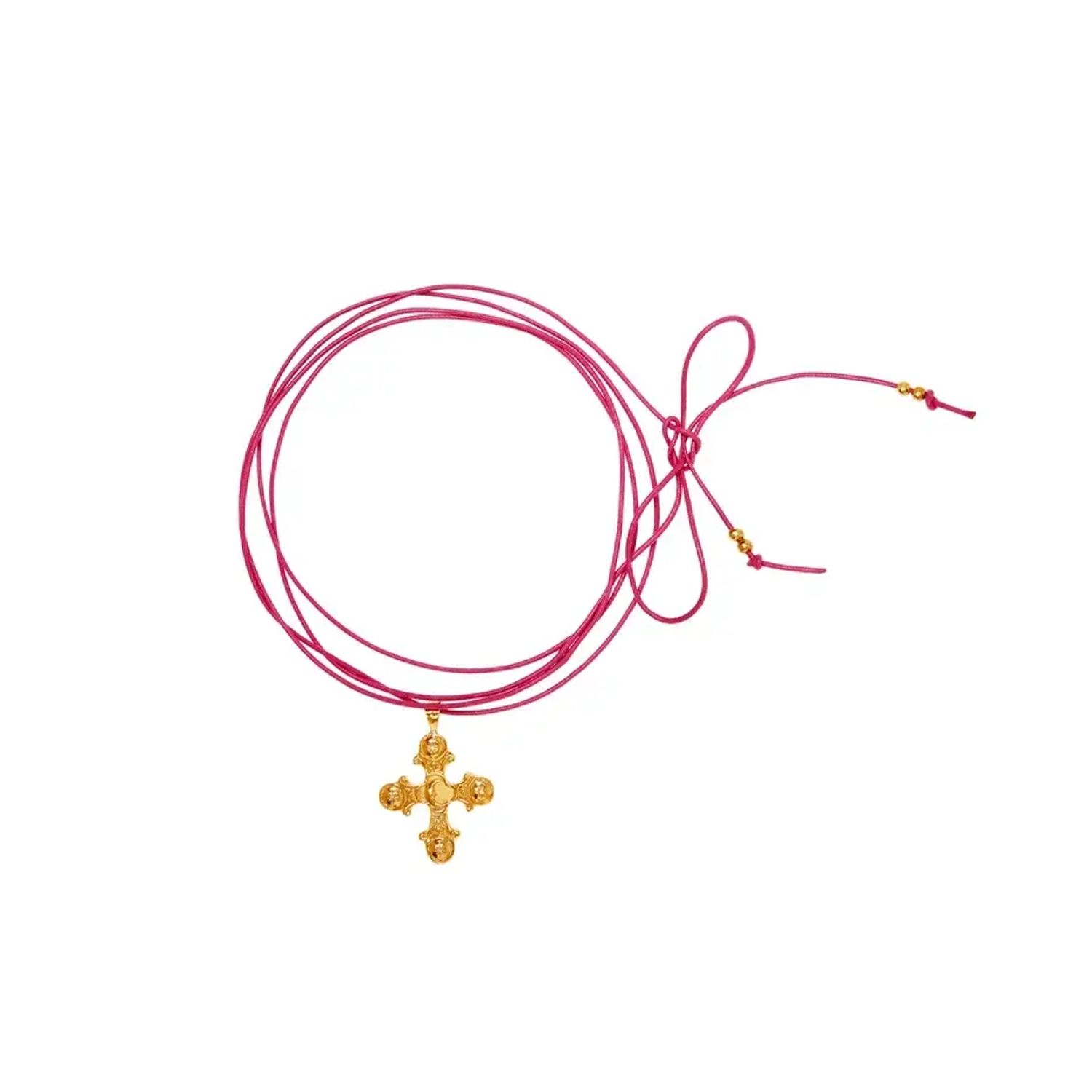 Колье King Neptune Symbol On A Leather Shoelace