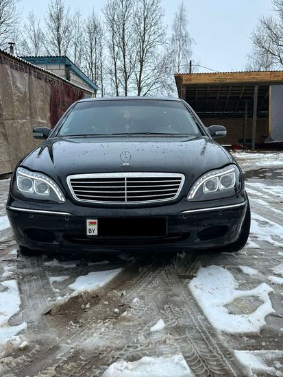 Передние фары daylight black для Mercedes S W220