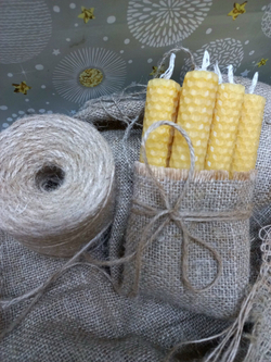 Набор свечей, натуральная вощина, 8 шт