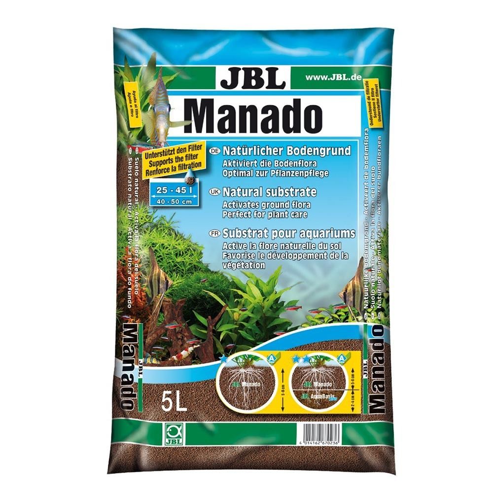 JBL Manado 5 л - питательный грунт для растительных аквариумов