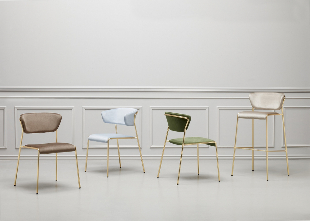 Кресло с обивкой Scab Design Lisa, антрацит, красный