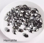 Шестигранник для маникюра 4*8 мм Hematite - 4 шт