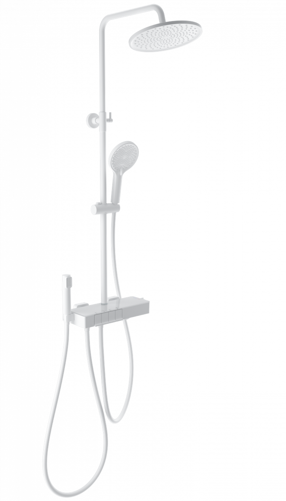 Душевая система с термостатом WONZON & WOGHAND MUSE Forte, Белый матовый (WW-B3580-MW)