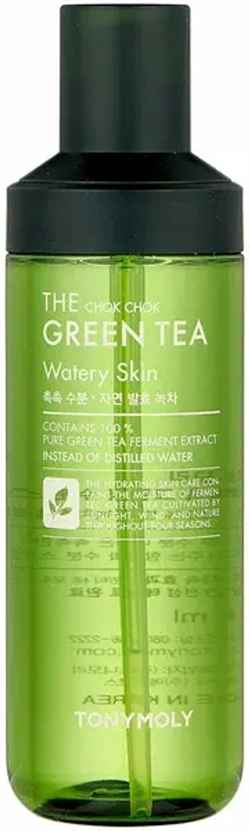 TONYMOLY Увлажняющий тоник для лица с экстрактом зеленого чая THE CHOK CHOK GREEN TEA Watery Skin 180 мл