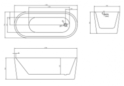Акриловая ванна ABBER AB9272-1.7