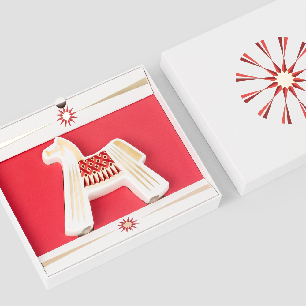 Подсвечник Farforite «Лошадка / Солнечный круг» в подарочной коробке