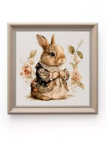 Картины на стену интерьерные на холсте 4 шт, 23*23 см