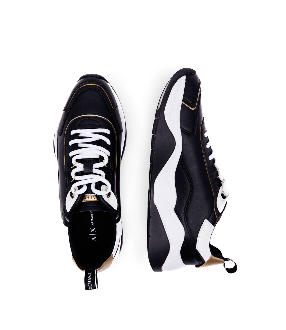 кожаные кроссовки Armani Exchange - черный(XDX104 XV580)