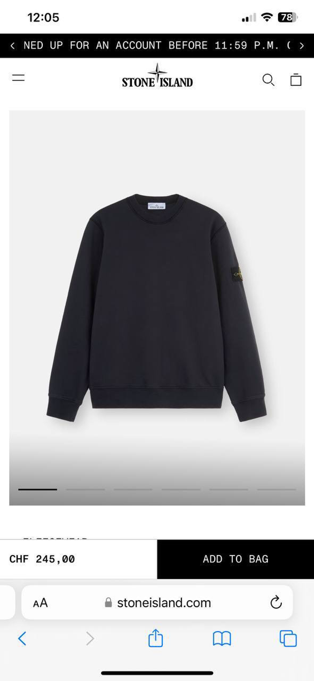 Свитшот Stone Island