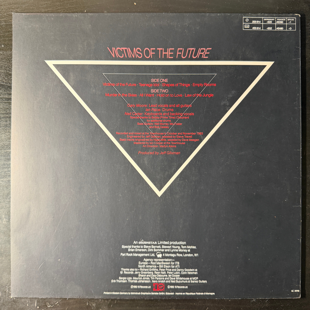 Gary Moore - Victims Of The Future (Германия 1984г.)