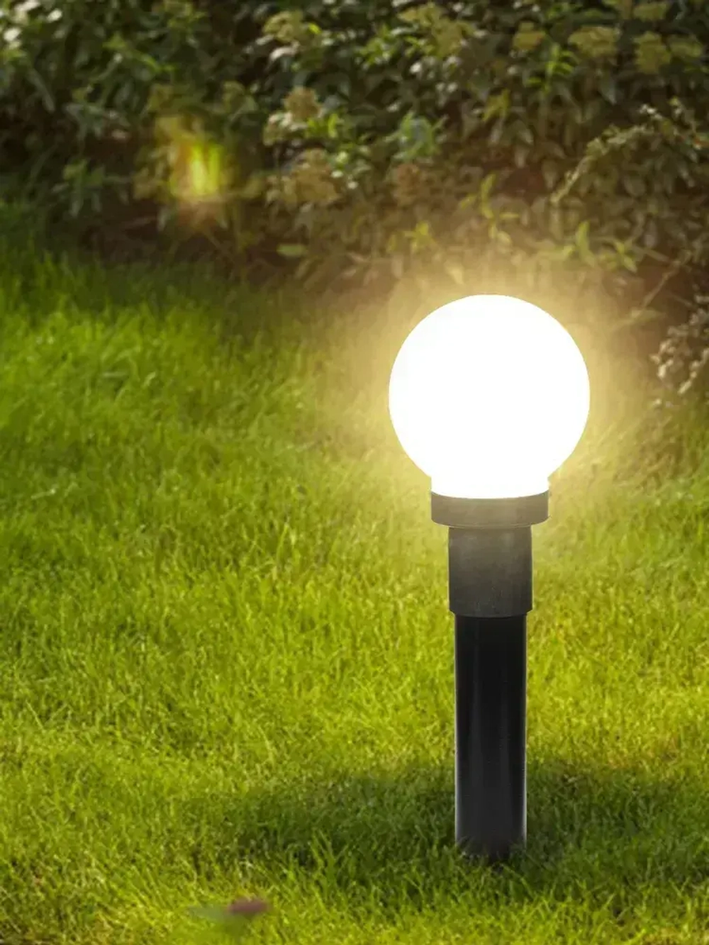 Светильник уличный НТУ садовый Шар белый. Фонарь на столб D150mm. Е27. IP54