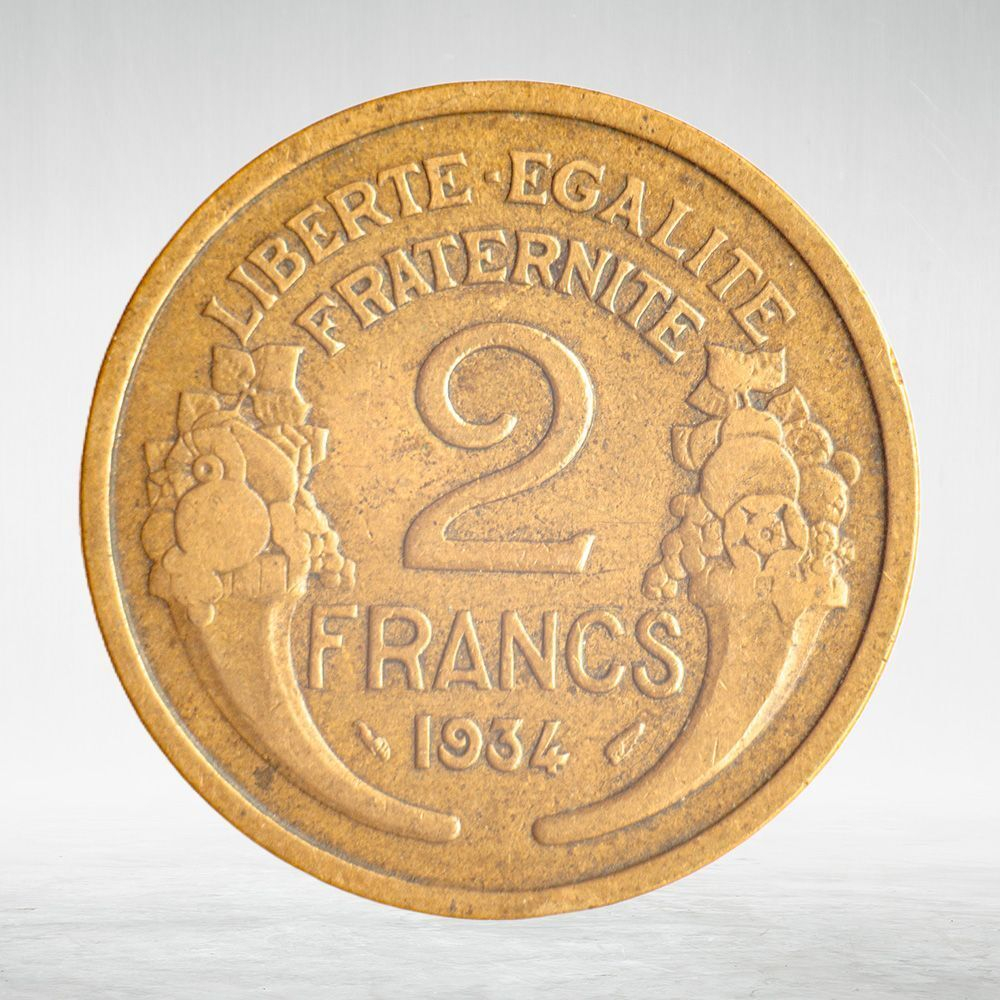 France, 2 Francs 1934, XF