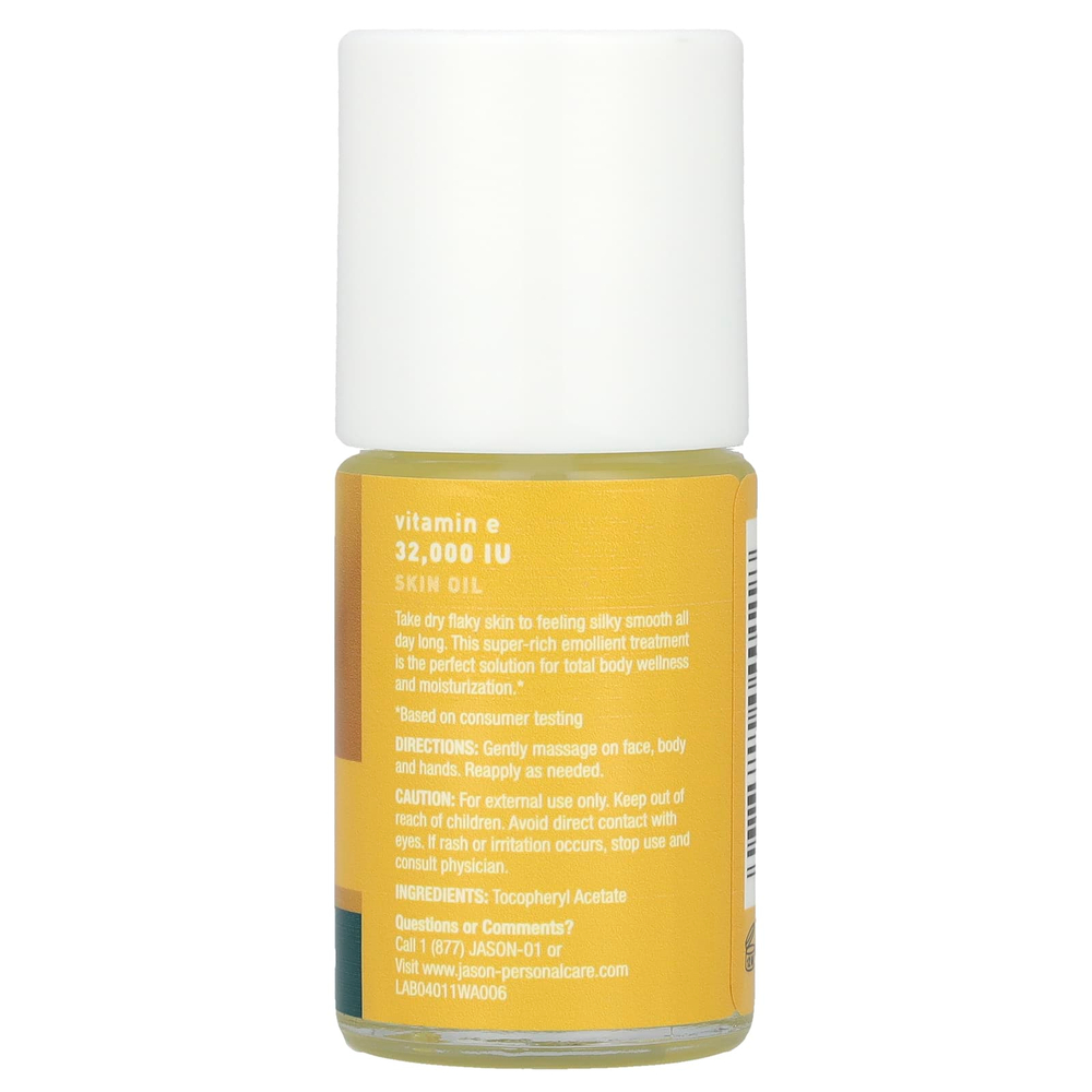 Jason Natural, Масло для кожи с витамином E, 32000 МЕ, 30 мл (1 жидк. Унция)