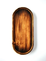 Поднос деревянный овальный