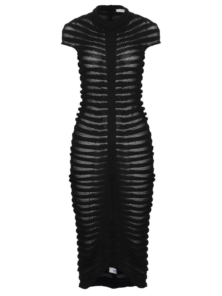 Платье из трикотажа,черный