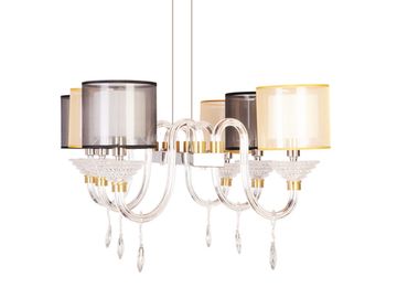 Подвесная люстра Manne L.4306-6 SILVER GO+BL