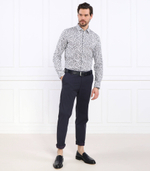 Льняная рубашка Roger_F BOSS BLACK - темно-синий(50490368)