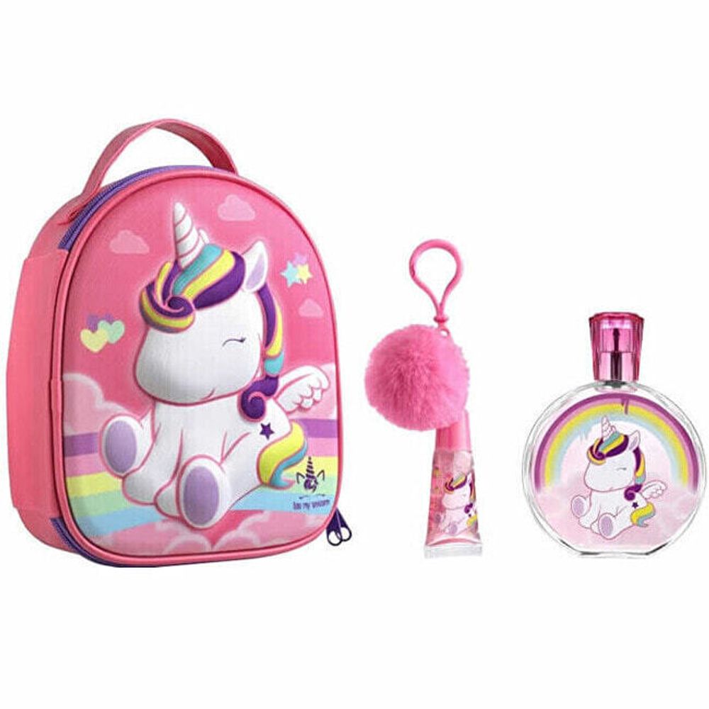 Туалетная вода Eau My Unicorn EP Line с ароматами фруктов и цветов 100 мл + рюкзак + помада