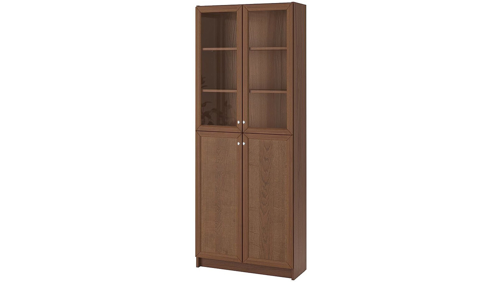 Стеллаж Билли 21 Орех Экко 9459 80*30*202 см, Коричневый   Фиеста