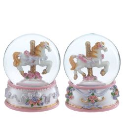 GAEM Фигурка декоративная в стекл шаре "Лошадка", D 6,5 см, L6,5 W6,5 H8 см, 2в.