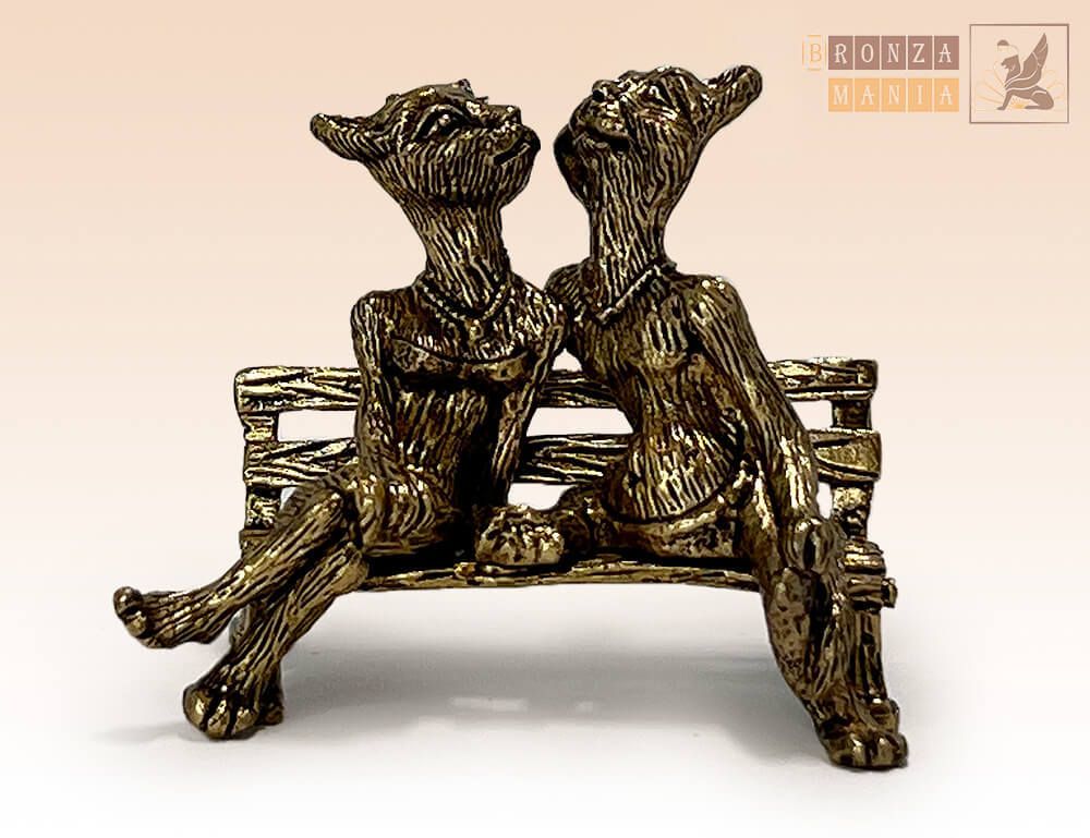 фигурка Коты - Модники на лавке