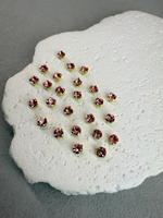 Шатоны 4 мм, Светлая роза в золоте, 25 шт