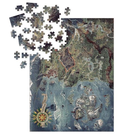 Пазл Ведьмак 3, The Witcher 3 Wild Hunt, Карта, 1000 деталей, 003215