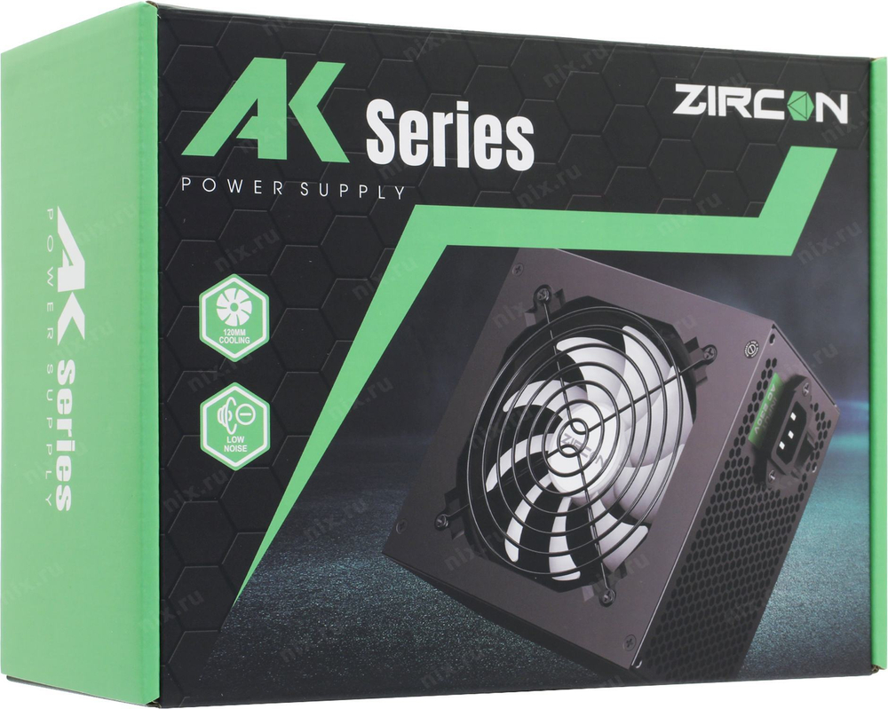 Блок питания ZIRCON &lt;AK-600&gt;  600W  ATX (24+2х4+2x6/8пин)