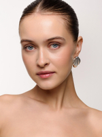 Серьги "Plump petal" Silver