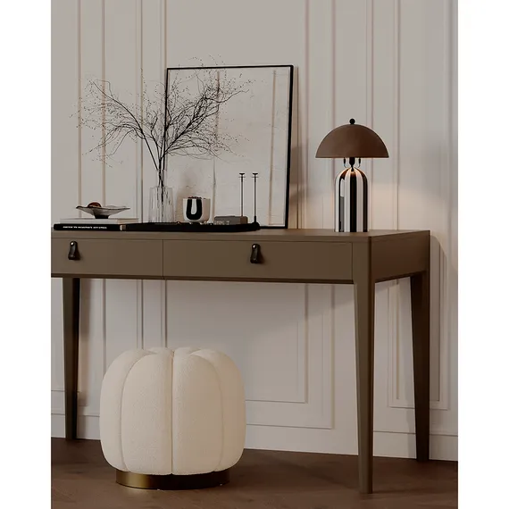 Светильник настольный Anniken, Ø25х38 см, черный/белый/сливовый