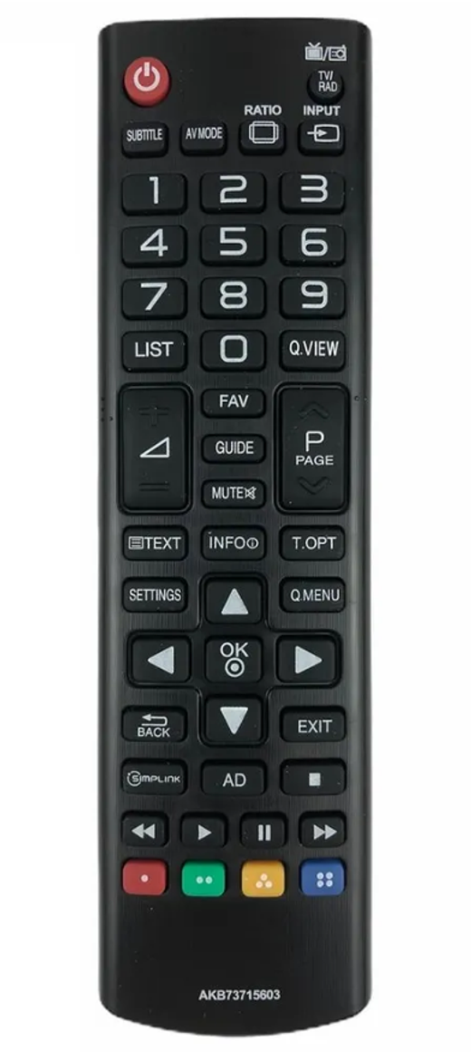 Пульт Универсальный для телевизоров LG AKB73715603