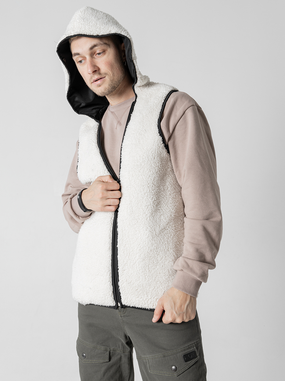 Парка с жилетом Город Горький черная