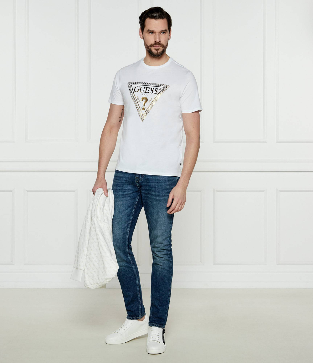 Футболка CHAIN TRI LOG GUESS - белый(M5RI49 K9RM1)